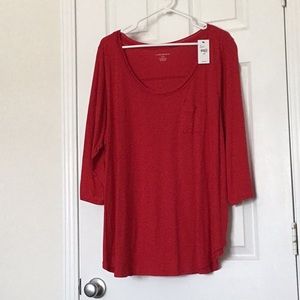 Lane Bryant 3/4 sleeve top so 18/20